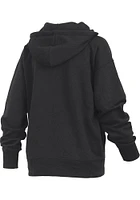 Pressbox Wichita State Shockers Womens Black Cozy Tackle Twill Hooded Sweatshirt
