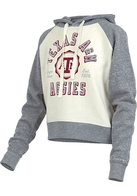 Pressbox Texas A&M Aggies Womens Grey Cody Hooded Sweatshirt