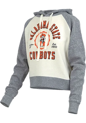Pressbox Oklahoma State Cowboys Womens Grey Cody Hooded Sweatshirt