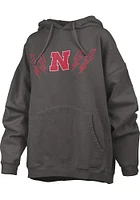 Pressbox Nebraska Cornhuskers Womens Black RNR Hooded Sweatshirt