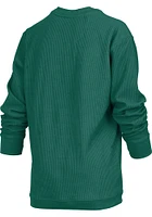 Pressbox Baylor Bears Womens Green Surf LS Tee