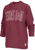 Pressbox Texas A&M Aggies Womens Maroon Surf LS Tee