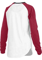 Pressbox Oklahoma Sooners Womens White Brooking LS Tee