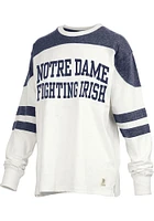 Pressbox Notre Dame Fighting Irish Womens White Halfback LS Tee