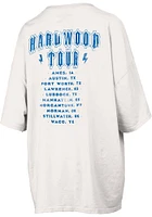 Pressbox Kansas Jayhawks Womens Ivory RNR Short Sleeve T-Shirt