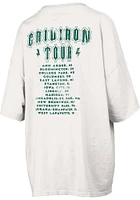 Pressbox Michigan State Spartans Womens Ivory RNR Short Sleeve T-Shirt