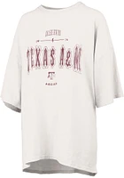 Pressbox Texas A&M Aggies Womens Ivory RNR Short Sleeve T-Shirt