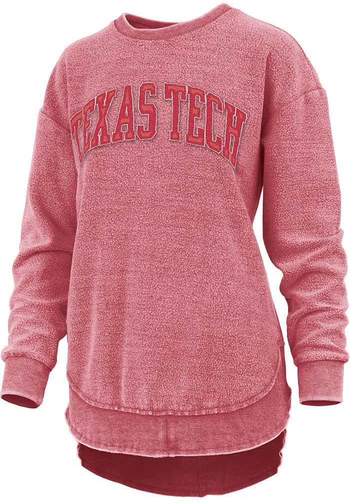 Pressbox Texas Tech Red Raiders Womens Ponchoville Crew Sweatshirt