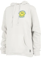 Pressbox Michigan State Spartans Womens White High Tide Hooded Sweatshirt