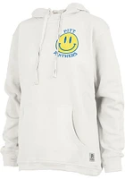Pressbox Pitt Panthers Womens White High Tide Hooded Sweatshirt