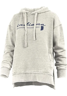 Pressbox Indiana Womens Ivory Prairie Hooded Sweatshirt