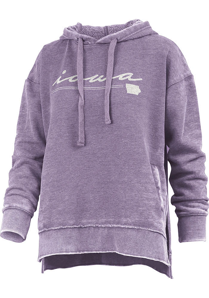 Pressbox Iowa Womens Purple Prairie Hooded Sweatshirt
