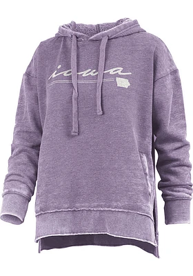 Pressbox Iowa Womens Purple Prairie Hooded Sweatshirt