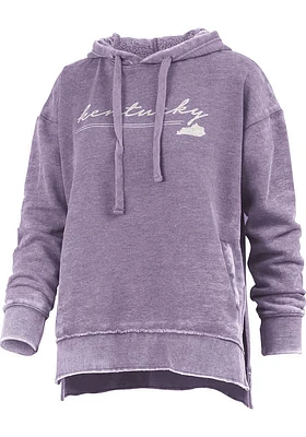 Pressbox Kentucky Womens Purple Prairie Hooded Sweatshirt