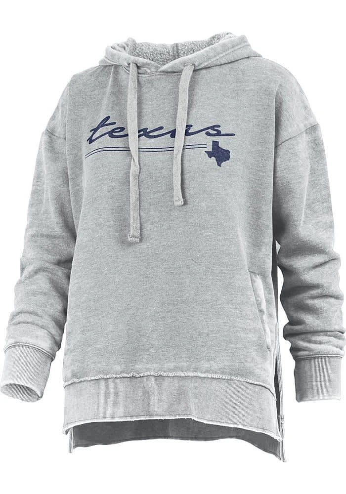 Pressbox Texas Womens Grey Prairie Hooded Sweatshirt