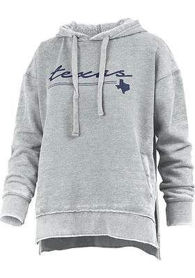 Pressbox Texas Womens Grey Prairie Hooded Sweatshirt
