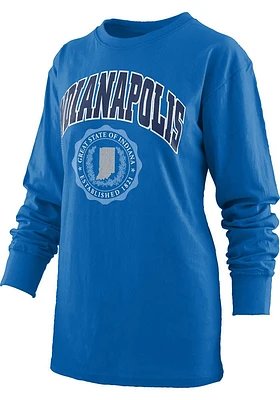 Pressbox Indianapolis Womens Blue Winnie LS Tee