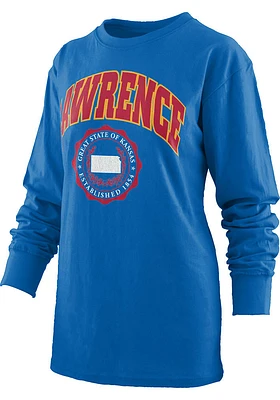 Pressbox Lawrence Womens Blue Winnie LS Tee