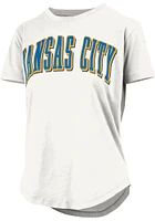 Pressbox Kansas City Womens White Michelin Short Sleeve T-Shirt