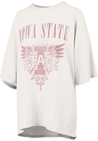 Pressbox Iowa State Cyclones Womens White Rock and Roll Short Sleeve T-Shirt
