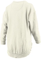 Pressbox Tulsa Golden Hurricane Womens Ivory Bakersfield Crew Sweatshirt