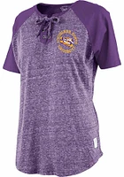 Pressbox LSU Tigers Womens Purple Katelyn Short Sleeve T-Shirt