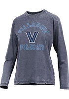 Pressbox Villanova Wildcats Womens Navy Blue Polly LS Tee