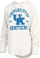 Pressbox Kentucky Wildcats Womens White Glitter Hooded Sweatshirt