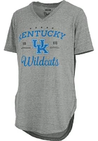 Pressbox Kentucky Wildcats Womens Ivory Knobi Short Sleeve T-Shirt