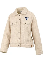 Pressbox West Virginia Mountaineers Womens Brown Yeti Light Weight Jacket