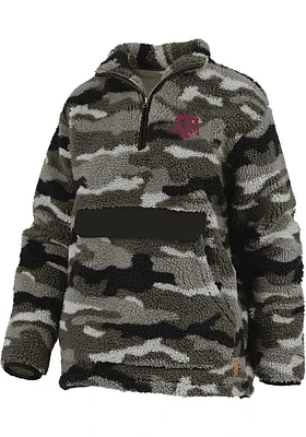 Pressbox Texas A&M Aggies Womens Green Knox Qtr Zip