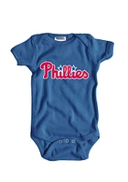 Philadelphia Phillies Baby Wordmark Short Sleeve One Piece