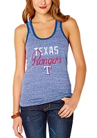 Texas Rangers Womens Blue Shadow Tank Top