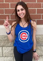 Chicago Cubs Womens Blue Multi Count Tank Top
