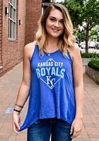 Kansas City Royals Womens Blue Rayon Slub Tank Top