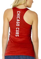 Chicago Cubs Womens Red Racerback Tank Top
