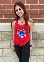 Chicago Cubs Womens Red Racerback Tank Top