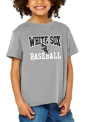 Chicago White Sox Youth Ash #1 Design Short Sleeve T-Shirt