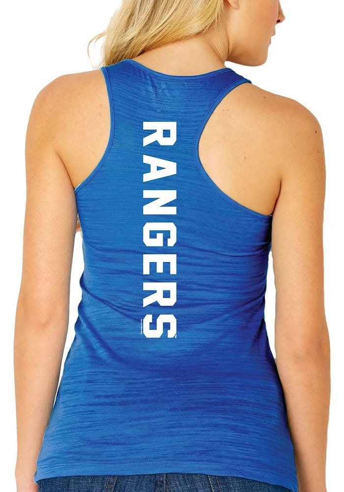 Texas Rangers Womens Blue Multi Count Design Tank Top