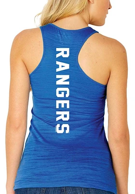 Texas Rangers Womens Blue Multi Count Design Tank Top