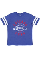 Chicago Cubs Youth Blue Classic Ball Short Sleeve Fashion T-Shirt