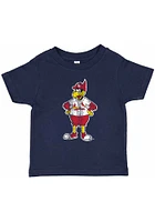 Fredbird  Soft As A Grape St Louis Cardinals Toddler Navy Blue Standing Mascot Short Sleeve T-Shir..