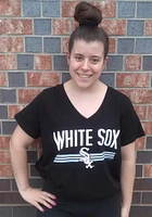 Chicago White Sox Womens Black Curvy Short Sleeve T-Shirt