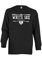 Chicago White Sox Youth Black Home Plate Long Sleeve T-Shirt