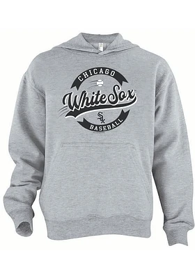 Chicago White Sox Youth Grey Fly Ball Long Sleeve Hoodie