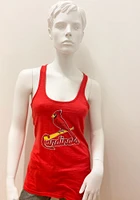 St Louis Cardinals Womens Red Multi Tank Top