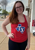 Texas Rangers Womens Red Multi Tank Top