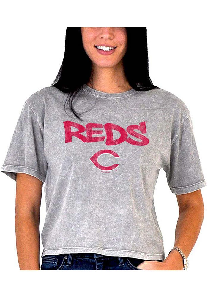 Cincinnati Reds Womens Mineral Short Sleeve T-Shirt