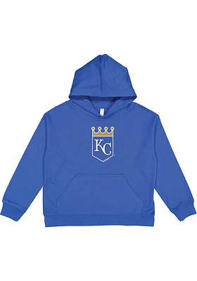 Kansas City Royals Youth Blue Secondary Logo Long Sleeve Hoodie