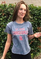 St Louis Cardinals Womens Light Blue Mineral Short Sleeve T-Shirt